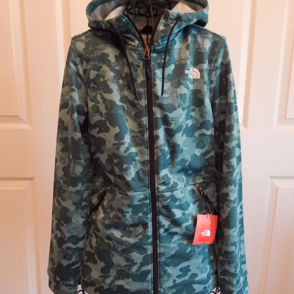 The North Face Jackets & Blazers - Women's Full Zip Hoodie Jacket Green Camo